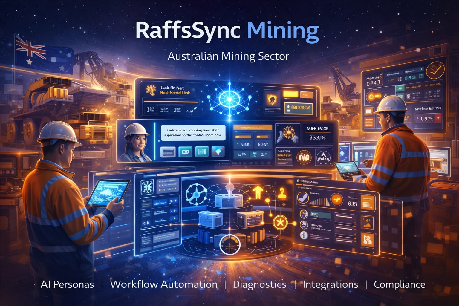 RaffsSync mining and remote operations overview